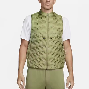 Nouveau gilet matelassé vert pour homme, léger, chaud, <span class=keywords><strong>sans</strong></span> manches, avec poches zippées, entraînement en plein air, vente en gros - Product Image 1