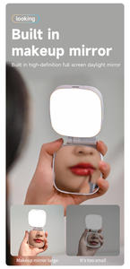 Magnetic Rechargeable <b>LED</b> Fill Light Mirror Adjustable Brightness Phone Holder Photographic Lighting - Product Image 3