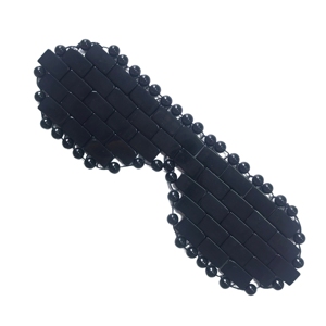 Puffiness Reduction Wholesale Small Size Natural Black Obsidian Eye Mask Cooling Stone Eye Cover for Eye Massage SPA Beauty Tool - Product Image 4