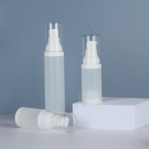 Frosted <b>Spray</b> Bottles 15ml 20ml 30ml 50ml With Pump Head For Cosmetic Packaging <b>Moisturizer</b> Liquid Dispensing PP Emulsion - Product Image 3