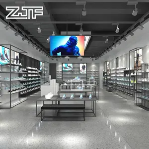 Sports store layout design /sportswear shop 3d rendering solution/shoes store interior designs