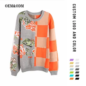 2020 Autumn and Winter women merino wool pullover Knit jacquard cute sweater Pullovers