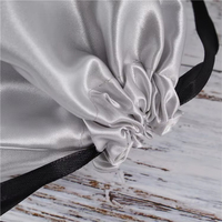 New Custom Large Luxury Satin Silk Gift Bag parrucche fasci di capelli pacchetto Dust Pouch borsa con coulisse in raso di seta