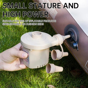 Pompe à air portable <span class=keywords><strong>rechargeable</strong></span>, <span class=keywords><strong>gonfleur</strong></span> électrique à haut débit pour le camping en plein air, matelas gonflable, <span class=keywords><strong>bateau</strong></span>, bouée - Product Image 5