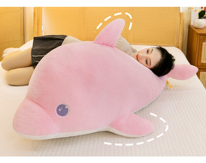 Almohada de Peluche de Delfín Gigante y Adorable, Súper Suave, para Aliviar el Estrés, Animal de Peluche para Dormir en el Dormitorio, Cojín Unisex para Bebés y Niños - Product Image 6