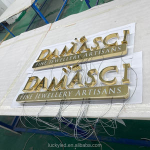 Luxuriöses 3D-Logo Outdoor LED-Buchstabenschild LED-Hintergrundbeleuchtetes Markenzeichen Maßgefertigte Metall-Kanalbuchstaben für Firmen- und Ladendekoration - Product Image 6