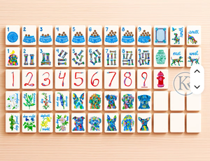 Pre-Order Custom Dog Rescue Pattern White Solid Acrylic American Mahjong Tiles Complete Set, Family <b>Entertainment</b> Gift Mahjong K - Product Image 1