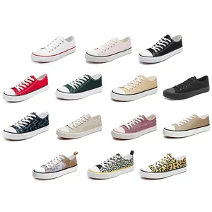 China Supplier New Model Canvas Shoes Classic Custom Canvas Shoes Women Casual Canvas Trendy Shoes