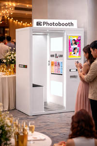 Cabina de Fotos Todo en Uno con Pantalla Táctil y Cámara DSLR Encerrada de Estilo Nórdico, Alto Retorno de la Inversión, para Alquiler en Bodas y Eventos - Product Image 2