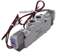 Vanne solénoïde pneumatique SY5220-5DZD-01, 5 canaux, solénoïde, interface RC, maximum 680L/min, série SY5000 24V