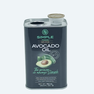 Envase Metálico Cuadrado de 750 ml con Logotipo Personalizado, Material de Hojalata de Grado Alimenticio para Aceite de Aguacate - Product Image 2