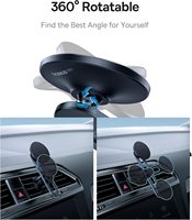Support magnétique pour téléphone à fixation sur grille d'aération pour séries 15/14/13, idéal pour une utilisation au lit