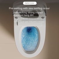 Toilettes intelligentes modernes à ouverture et chasse d'eau automatiques, WC électrique intelligent en céramique pour salle de bain
