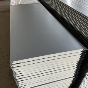 Tiêu thụ <span class=keywords><strong>2025</strong></span> giảm Polyurethane bọt Sandwich Panel kim loại <span class=keywords><strong>siding</strong></span> PU Sandwich Panel cho hội thảo - Product Image 4