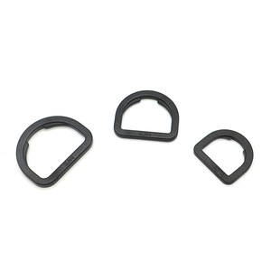 Hebilla de Plástico con Anillo en D Negra para Ajuste de Bolsos, Componente de Ferretería Duradero - Product Image 1