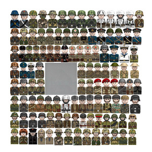 Blocs de construction de la Seconde Guerre mondiale, États-Unis, Royaume-Uni, France, Allemagne, URSS, infanterie, Afrique, <span class=keywords><strong>Korp</strong></span>, figurines d'action miniatures, jouets, cadeau pour enfants - Product Image 1