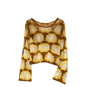 Blouses élégantes à manches longues pour femme, chemises unies ajourées, hauts élégants pour femme, vente en gros - Product Image 5