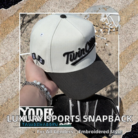 Casquette Snapback 5 Panneaux de Luxe Sportive Haute Qualité avec Logo Brodé sur le Panneau Avant, Personnalisable, Motifs Baseball, Argyle, Fruits, Léopard, Pois, Terry