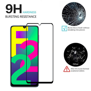 Film protecteur d'écran pour Samsung <span class=keywords><strong>Galaxy</strong></span>, pièces, en verre trempé original, 9H Premium, <span class=keywords><strong>F22</strong></span> - Product Image 3