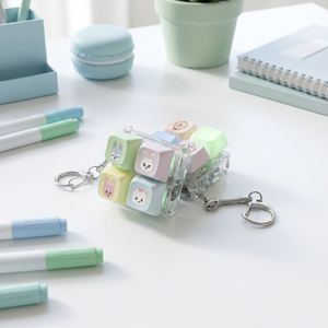 Llavero de Plástico Personalizado para Aliviar el Estrés, Colgante de Llave Mecánica Individual/Múltiple - Product Image 1