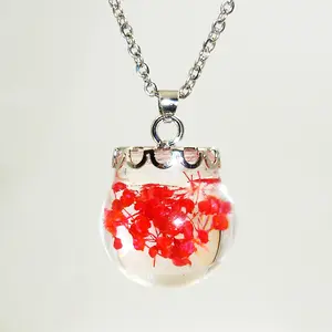 Popular elements Fashion OL Gypsophila Acrylic spherical solid flower pendant