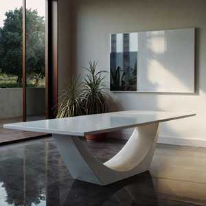 Mô-đun nhỏ màn hình cảm ứng sang trọng họp văn phòng gấp hình bầu dục hội nghị bảng ổ cắm hiện đại và ghế thiết lập - Product Image 5