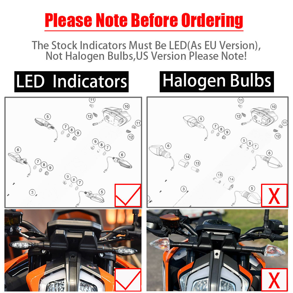 Type A (les clignotants d'origine sont à LED)