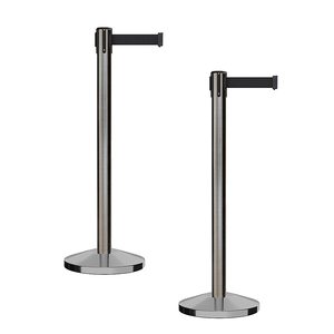 High Quality Crowd Control Black Gold Chrome Pole museum Tensa <strong>Retractable</strong> <strong>Belt</strong> Barrier Stanchions - Product Image 1