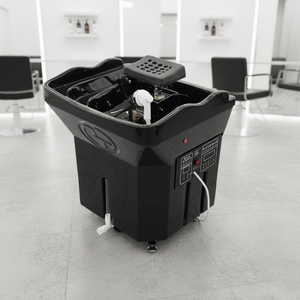 Lavabo Portátil Móvil <span class=keywords><strong>para</strong></span> Salón de Belleza con Circulación de Agua y Tanque <span class=keywords><strong>para</strong></span> Terapia Capilar, Mueble de Peluquería en Oferta - Product Image 5