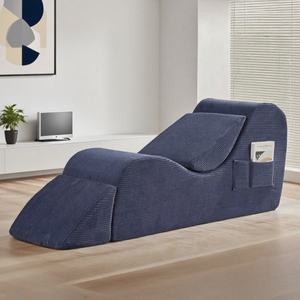 كرسي استرخاء مخصص لعام 2025 لليوغا والتمارين الرياضية، أريكة مريحة على شكل حرف S، تعبئة مفرغة الهواء، للاستخدام في غرفة النوم وغرفة المعيشة - Product Image 1