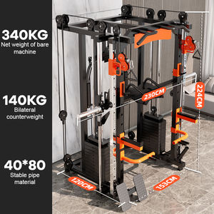 Smith Entraîneur complet Cadre Longmen Équipement de fitness à domicile Multi-fonctionnel Oiseau volant Accroupi et <span class=keywords><strong>couché</strong></span> <span class=keywords><strong>Presse</strong></span> - Product Image 4