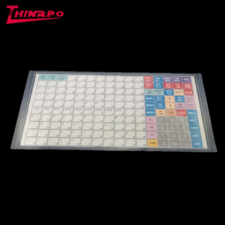 Parte Della Tastiera Del Computer Portatile E Touchpad Del Computer Portatile E Touchpad Aperto Isolato Sulla Vista Laterale Bianca Image111714988