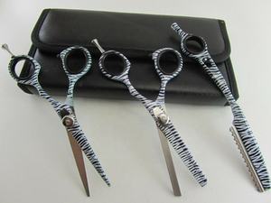 Ciseaux professionnels japonais J2 en acier inoxydable pour la coupe et l'éclaircissement des cheveux, avec vis réglable, lame droite, outil de beauté - Product Image 4