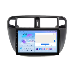 2 DIN <span class=keywords><strong>9</strong></span>นิ้วแอนดรอยด์จีพีเอสนำทาง CarPlay Auto WIFI 4G IPS สเตอริโอหน้าจอสัมผัสเครื่องเล่นวิทยุรถยนต์สำหรับ <span class=keywords><strong>Honda</strong></span> <span class=keywords><strong>Civic</strong></span> EEK J EM 1996 ~ 2001 - Product Image 1