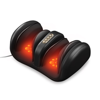 Masseur de pieds Ekang PL-8801 avec fonction de chauffage, appareil de massage électrique pour les mollets et les pieds pour la relaxation