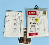 Débardeurs côtelés en coton pour hommes, modèle TFK007, couleur blanc Afrique, pour le sport et la gym, lot de 3 pièces, vente en gros, 2,64 $