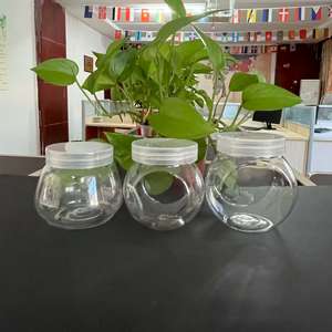 โห<span class=keywords><strong>ล</strong></span>ใส่ลูกกวาดพลาสติกใสสำหรับสัตว์เลี้ยงขนาด160มล. 200มล. 230มล. รูปทรง<span class=keywords><strong>ไอ</strong></span>ศกรีมเครื่องประดับคริสต์มาสพร้อมฝาอลูมิเนียม - Product Image 2