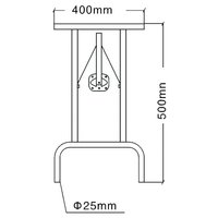 Flight Cas Parts Pieds de table pliants en fer robuste en métal pour étui de route Accessoires de boîtier de route de vol Jambes de table pliantes en métal