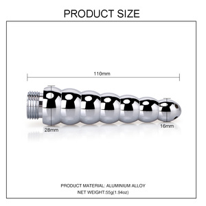 Sistema per Doccia Intima <span class=keywords><strong>in</strong></span> Lega di Alluminio, Pulitore Vaginale e Anale, Doccia Intima con Testina, Plug Anale, Giocattoli Sessuali - Product Image 2