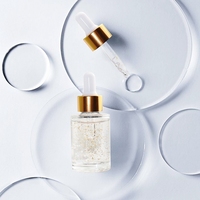 Sérum facial liquide biologique anti-âge, éclaircissant, anti-rides, à base de plantes, or 24 carats, acide hyaluronique, végan, sans cruauté, vente en gros