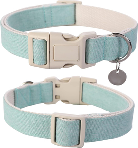 <span class=keywords><strong>Collar</strong></span> de perro con correas de tela de cáñamo, collares ajustables de cáñamo clásicos ecológicos para mascotas, accesorios para perros al por mayor - Product Image 4