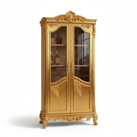 Canapé 3 places en velours doré de style français luxueux |   Fauteuil sur mesure sculpté à la main pour hall d'hôtel et villa |   Sièges commerciaux OEM