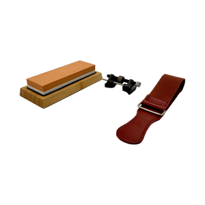 Juego de Piedras de Afilar para Cuchillos de Cocina Yukun de Alta Calidad, 2 Caras, 400/1000 3000/8000 Granos, con Base de Bambú, OEM ODM OBM - Product Image 2