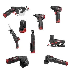 NANWEI Venda quente Max torque 50N brushless brocas 12V máquinas de perfuração com impacto para uso doméstico bateria broca ferramentas conjunto