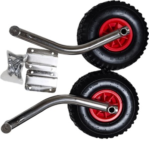 Roues de <span class=keywords><strong>bateau</strong></span> à transom de 260 mm en acier inoxydable pour <span class=keywords><strong>réparation</strong></span> et remplacement de bateaux pneumatiques - Product Image 6