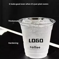 Gobelet jetable transparent 500 ml pour thé au lait, thé au citron, café, boissons froides, à emporter pour café, avec couvercle, logo personnalisé, vente en gros