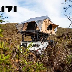 Remorque de Camping tout-terrain écologique, camion de Camping à coquille de palourde, tente de toit mince pour la randonnée aux états-unis