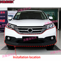 Cubierta de Parachoques Delantero para Honda CRV Serie RM 2012-2014, Fascia de Parachoques Delantero Pintada, Kit Completo de Carrocería para Parachoques Delantero