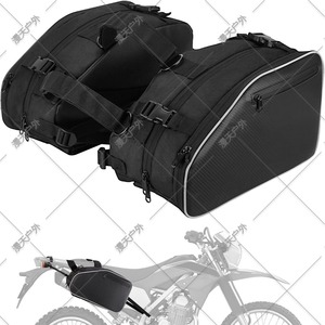 Bolsa trasera para motocicleta, bolsa de sillín de tela Oxford de 24L para almacenamiento en viajes en bicicleta - Product Image 2