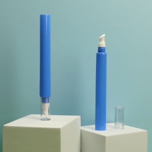 PETG Lip Plumper Tubes Private Label Empty Cosmetic Containers with <b>Round</b> Big <b>Brush</b> Screw Cap - Product Image 3